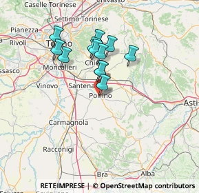 Mappa Via Paolo Panizza, 10046 Poirino TO, Italia (11.335)