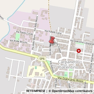 Mappa Via dei Bersaglieri, 1, 29013 Carpaneto Piacentino, Piacenza (Emilia Romagna)