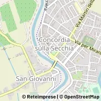 Kaart Concordia sulla Secchia