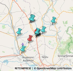 Mappa Via Sorrento, 09023 Monastir CA, Italia (4.53154)