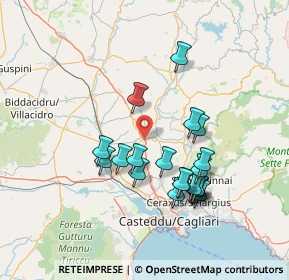 Mappa Via Sorrento, 09023 Monastir CA, Italia (14.549)