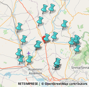 Mappa Via Roma, 09023 Monastir CA, Italia (9.106)