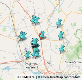 Mappa Via Progresso, 09023 Monastir CA, Italia (6.5375)