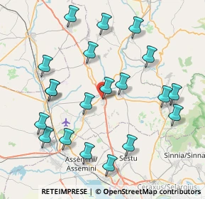 Mappa Via S. Sperate, 09023 Monastir CA, Italia (9.512)