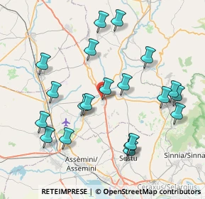 Mappa Via S. Sperate, 09023 Monastir CA, Italia (9.1205)