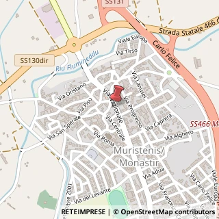Mappa Via Nazionale, 33, 09023 Monastir, Medio Campidano (Sardegna)
