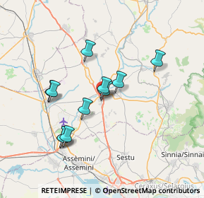 Mappa Via Caprera, 09023 Monastir CA, Italia (6.80364)