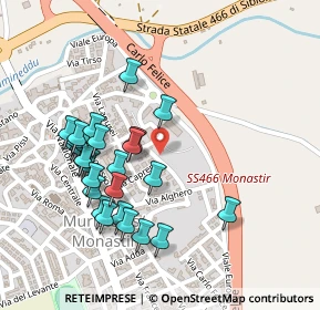 Mappa Via Caprera, 09023 Monastir CA, Italia (0.25185)