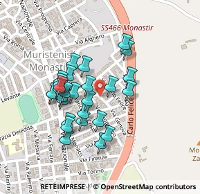 Mappa Via G. Garibaldi, 09023 Monastir CA, Italia (0.2)