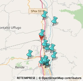 Mappa Autostrada del Mediterraneo, 87036 Rende CS, Italia (4.00846)