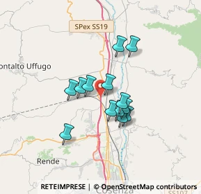 Mappa Autostrada del Mediterraneo, 87036 Rende CS, Italia (2.71615)