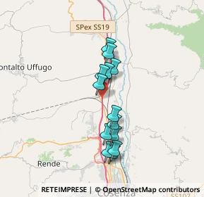 Mappa Autostrada del Mediterraneo, 87036 Rende CS, Italia (3.13769)