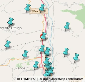 Mappa Autostrada del Mediterraneo, 87036 Rende CS, Italia (5.671)