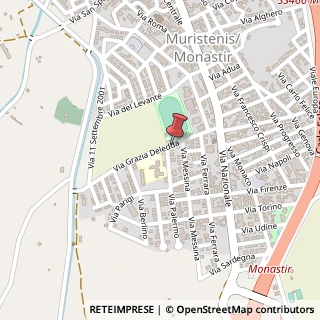 Mappa Via Deledda, 18, 09023 Monastir, Medio Campidano (Sardegna)