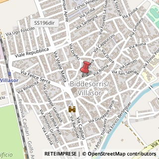 Mappa Via Roma,  1, 09034 Villasor, Cagliari (Sardegna)
