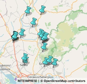 Mappa Via dei Partigiani, 09041 Dolianova CA, Italia (8.0675)