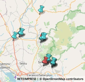 Mappa Via dei Partigiani, 09041 Dolianova CA, Italia (8.3995)