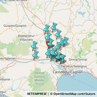 Mappa Via Giuseppe Garibaldi, 09034 Villasor CA, Italia (9.746)