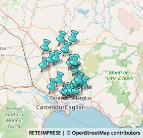 Mappa Via Alagon, 09041 Dolianova CA, Italia (10.8215)