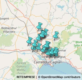 Mappa Via Ferrara, 09023 Monastir CA, Italia (9.9745)