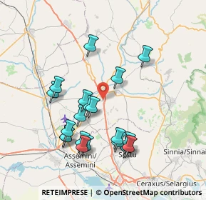 Mappa Via Ferrara, 09023 Monastir CA, Italia (8.0975)