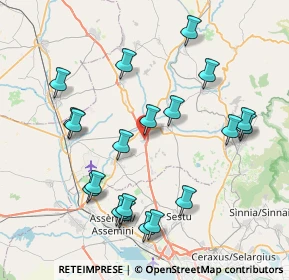 Mappa Via Ferrara, 09023 Monastir CA, Italia (9.243)