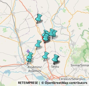 Mappa Via Ferrara, 09023 Monastir CA, Italia (5.2025)