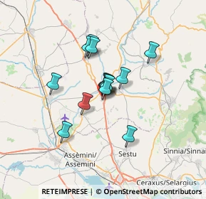 Mappa Via Ferrara, 09023 Monastir CA, Italia (4.94286)