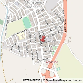 Mappa Via Nazionale, 212, 09023 Monastir, Medio Campidano (Sardegna)