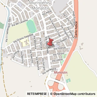 Mappa Via Nazionale, 206, 09023 Monastir, Medio Campidano (Sardegna)