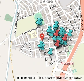 Mappa Via Palermo, 09023 Monastir CA, Italia (0.2)