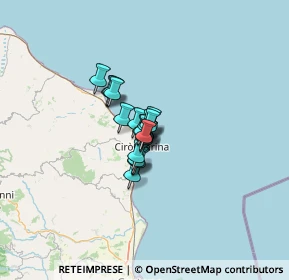 Mappa Via Punta Alice, 88811 Cirò Marina KR, Italia (6.1875)