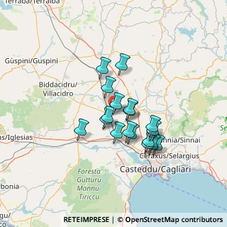Mappa Via Coghinas, 09034 Villasor CA, Italia (11.32)