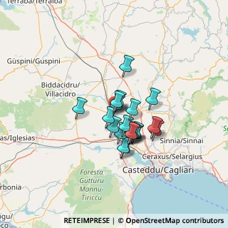 Mappa Via Nuova, 09034 Villasor CA, Italia (9.785)