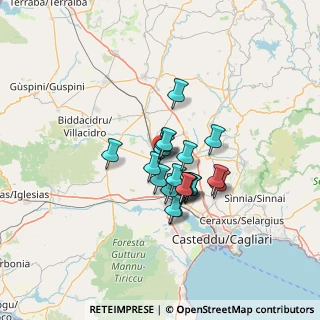 Mappa Via la Guardia, 09034 Villasor CA, Italia (9.953)