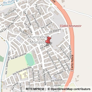Mappa Via Adua, 13, 09023 Monastir, Medio Campidano (Sardegna)