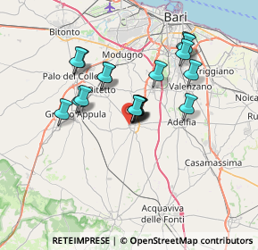 Mappa VIa Lazzaretto, 70028 Sannicandro di Bari BA, Italia (6.03722)