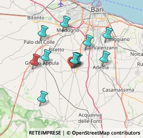 Mappa VIa Lazzaretto, 70028 Sannicandro di Bari BA, Italia (6.34091)