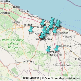 Mappa Via Maria Montessori, 70020 Toritto BA, Italia (11.882)