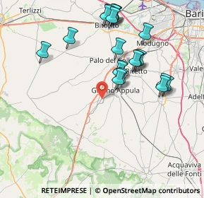 Mappa Via Maria Montessori, 70020 Toritto BA, Italia (8.5605)