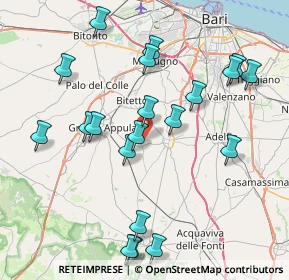 Mappa Via Grumo, 70028 Sannicandro di Bari BA, Italia (9.239)