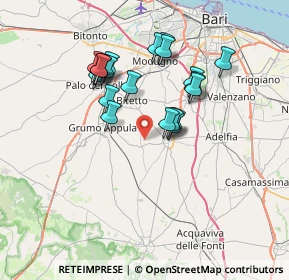 Mappa Via Grumo, 70028 Sannicandro di Bari BA, Italia (6.6415)