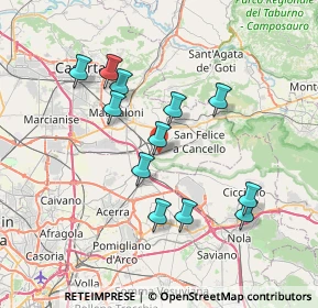 Mappa Via Giovanni Leone, 81027 San Felice a Cancello CE, Italia (7.30083)