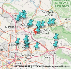 Mappa Via Giovanni Leone, 81027 San Felice a Cancello CE, Italia (7.1205)