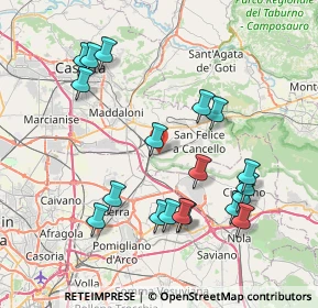 Mappa Via Giovanni Leone, 81027 San Felice a Cancello CE, Italia (8.80842)