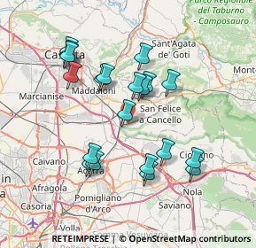 Mappa Via Giovanni Leone, 81027 San Felice a Cancello CE, Italia (7.3895)