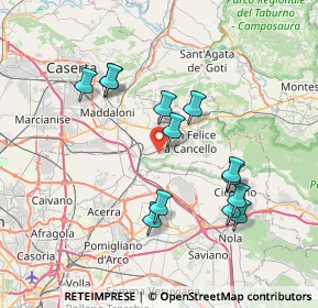 Mappa Via Coste, 81027 San Felice a Cancello CE, Italia (7.63154)