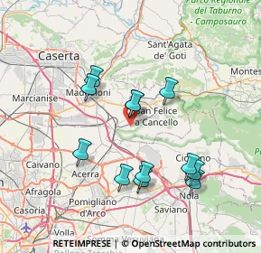 Mappa Via Coste, 81027 San Felice a Cancello CE, Italia (7.2625)