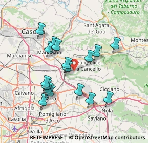 Mappa Via Coste, 81027 San Felice a Cancello CE, Italia (7.34235)