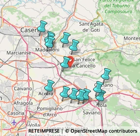 Mappa Via Coste, 81027 San Felice a Cancello CE, Italia (7.61333)